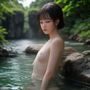 女性内容审核编辑的职业形象照，表情认真，办公室背景